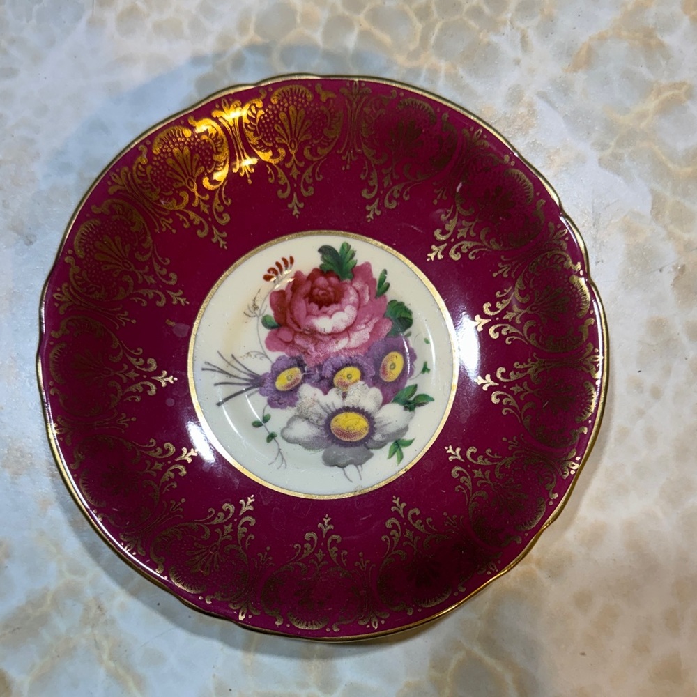 Stunning Paragon bone china teacup saucer, trinket dish